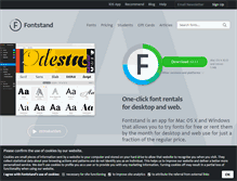 Tablet Screenshot of fontstand.com